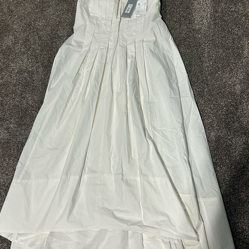 Alemais Ivory Pleated Dress
